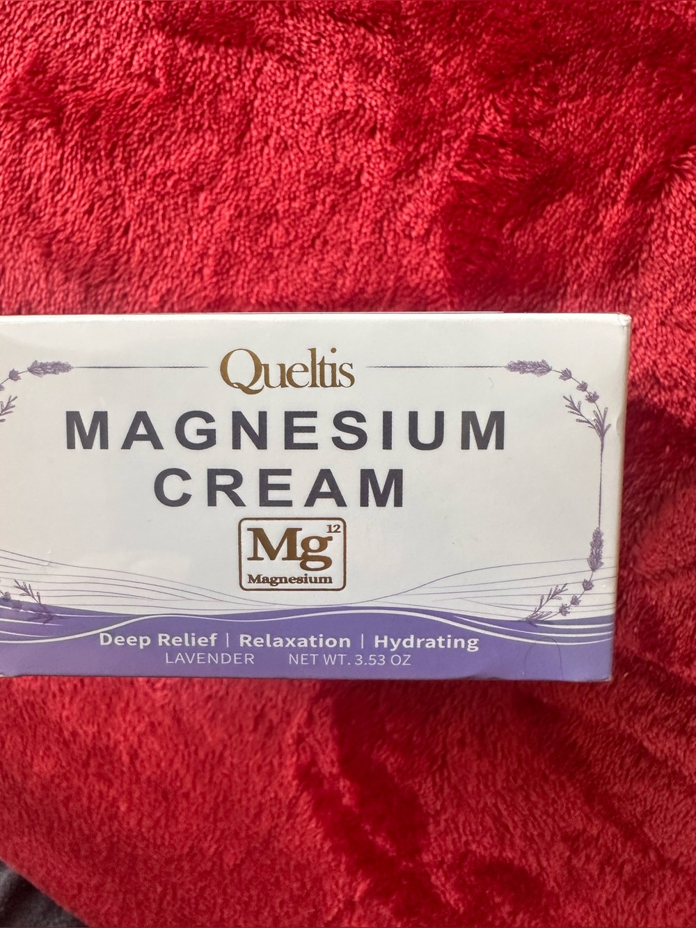 Quelis Magnesium Cream — Lavender Relief (Purple & White Packaging)